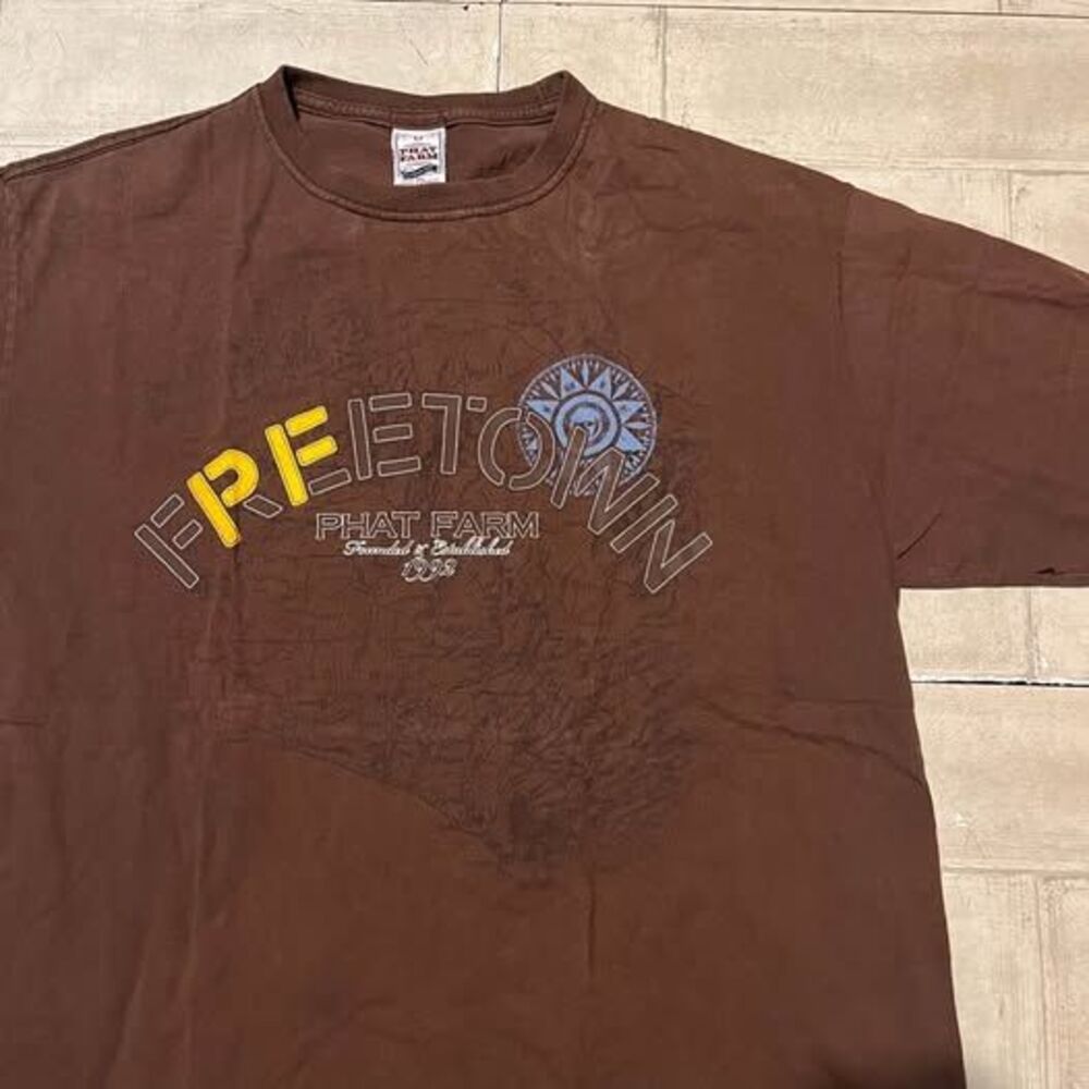 Vintage y2k Phat Farm brown tshirt size XL